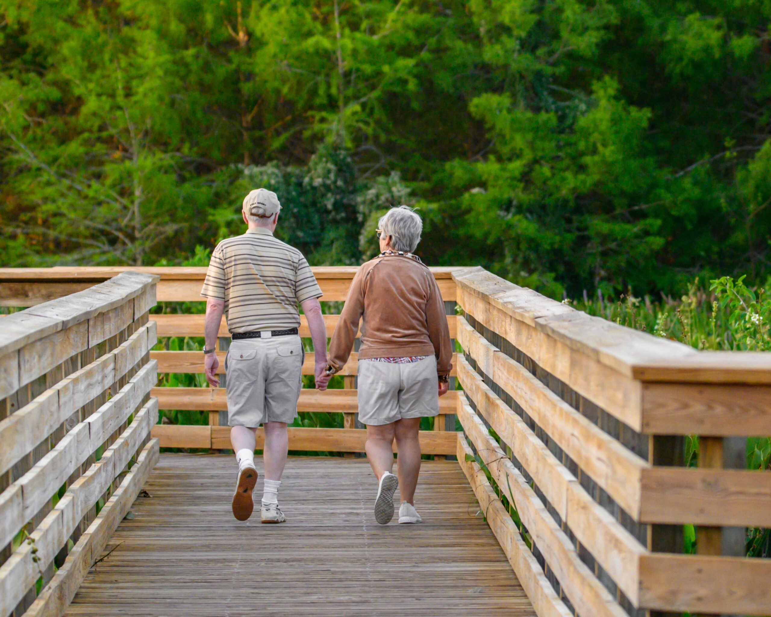 seniors walking
