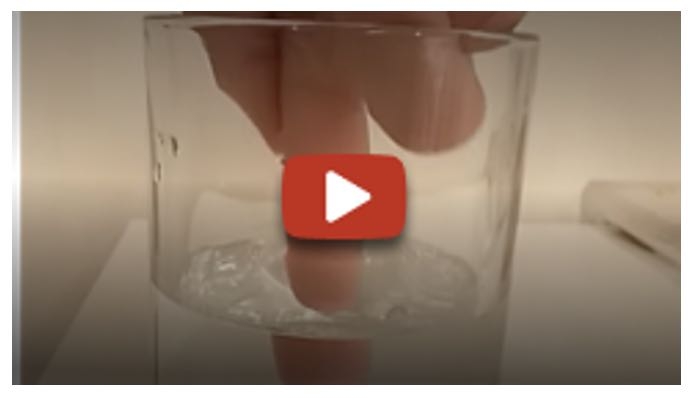 Glass play button